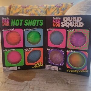 NeeDoh Hot Shots and Quad Squad Teenie Sets